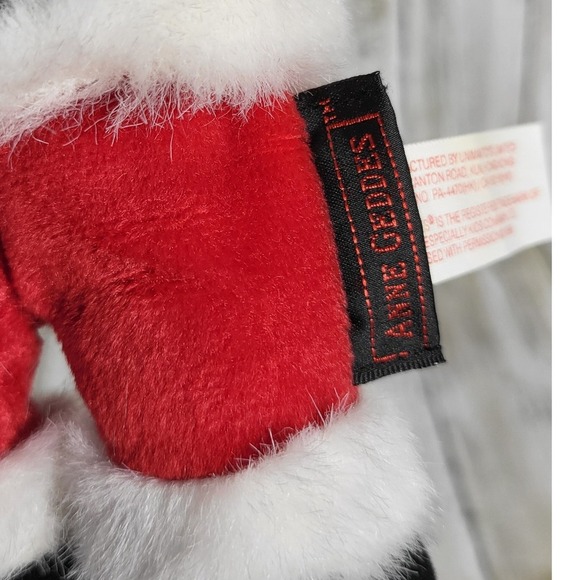 Vintage Annie Gedes Santa Doll Christmas Holiday Plush Beanbag Toy Decoration - Picture 4 of 7